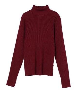 CRAFT STANDARD BOUTIQUE ウォッシャブルリブタートルニットプルオーバー Bordeaux