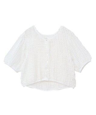 earth music&ecology ミニフリルカットレースアンサンブル Off White