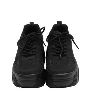 WEGO 【SMLサイズ展開】ボリュームスニーカー ブラック