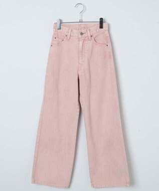 WEGO ウォッシュドカラーストレートパンツ ライトピンク