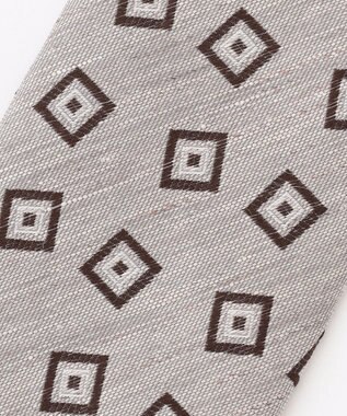 JOSEPH ABBOUD 【イタリア生地・日本製】スクエアメランジ ネクタイ ベージュ系5