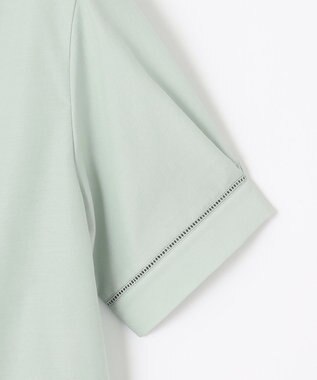 J.PRESS LADIES S 【洗える・イージーケア】ライトタンブラー バンドカラー ブラウス ライトグリーン系