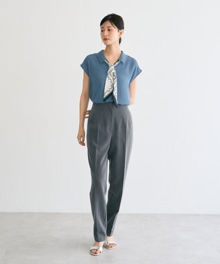 YECCA VECCA スタイルアップテーパードパンツ Gray