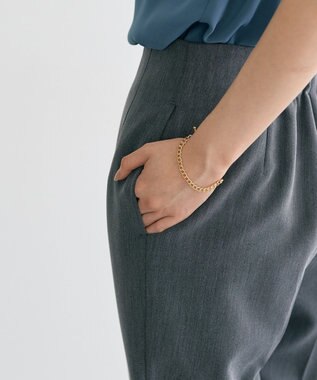 YECCA VECCA スタイルアップテーパードパンツ Gray