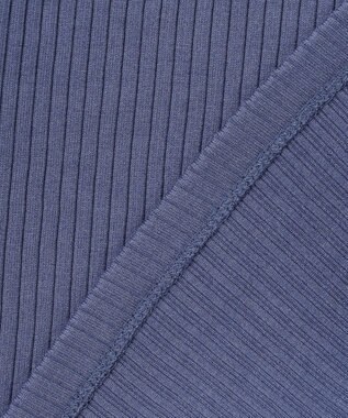 23区 【Indian Factory】シャイニーワイドリブ カットソー サックスブルー系