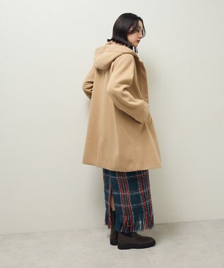 Green Parks ２ｗａｙフード取り外しＡラインコート Beige