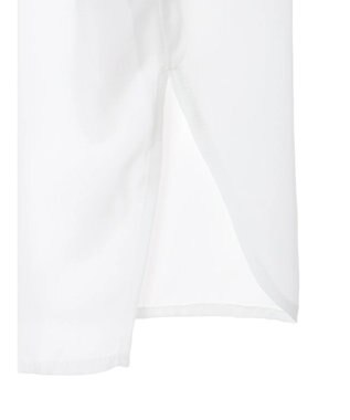 Green Parks ＳＥＴ２点Ｖネックベスト＋７分袖ミディシャツワンピース Gray Mixture