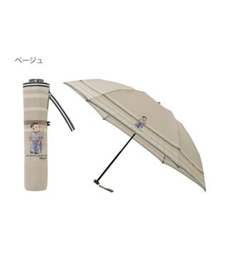 MOONBAT 【大きめ/軽量】POLO RALPH LAUREN （ポロ ラルフローレン）折りたたみ傘 FRENCH BEAR 55cm ベージュ