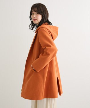 Green Parks ２ｗａｙフード取り外しＡラインコート Orange