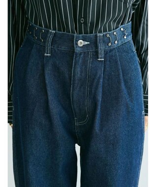 CRAFT STANDARD BOUTIQUE 【ユニセックス】デニム2タックワイドテーパードパンツ Dark Indigo