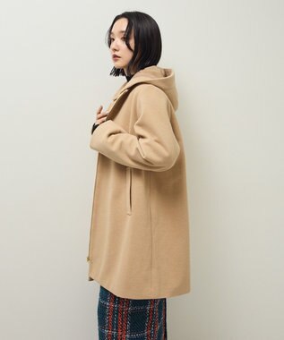 Green Parks ２ｗａｙフード取り外しＡラインコート Beige
