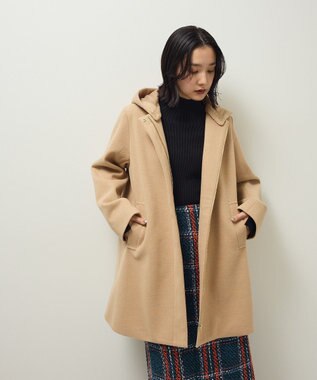 Green Parks ２ｗａｙフード取り外しＡラインコート Beige
