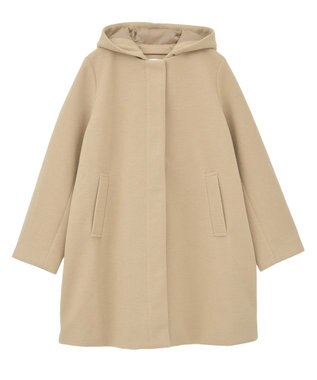 Green Parks ２ｗａｙフード取り外しＡラインコート Beige