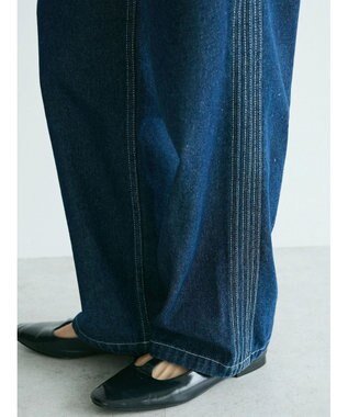 CRAFT STANDARD BOUTIQUE 【ユニセックス】デニム2タックワイドテーパードパンツ Dark Indigo