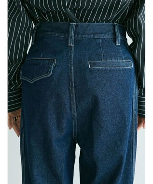 CRAFT STANDARD BOUTIQUE 【ユニセックス】デニム2タックワイドテーパードパンツ Dark Indigo