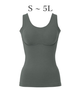 BRADELIS New York 【Yukine inc. 】ゆきねえ365綿混モアらく快適フルカップブラキャミ25 ノンワイヤー 補正下着 補整 カップ付き ブラトップ