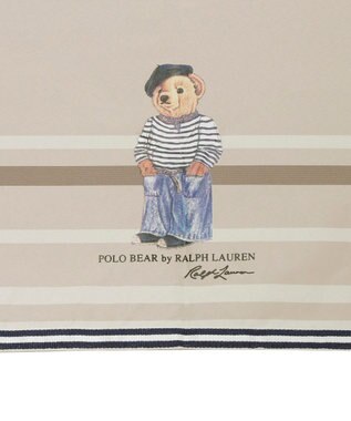 MOONBAT 【大きめ/軽量】POLO RALPH LAUREN （ポロ ラルフローレン）折りたたみ傘 FRENCH BEAR 55cm ベージュ