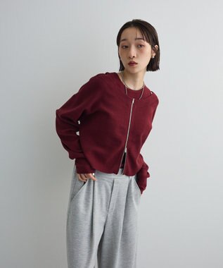 Green Parks SET2点Zipニットカーディガン+アメスリタンク