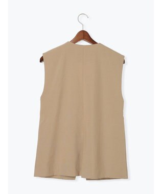 Te chichi 麻調Yカラージレ ベージュ