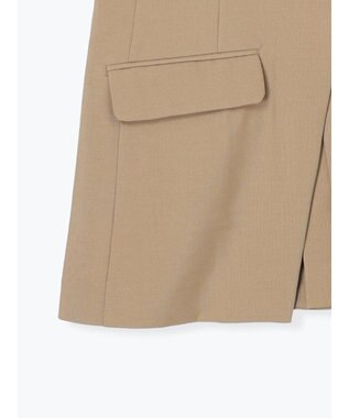 Te chichi 麻調Yカラージレ ベージュ