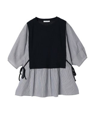 Green Parks テレコドッキングチュニック Stripe