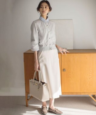 組曲 【WEB限定】オシャクロスタイト スカート アイボリー系