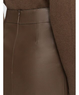 JOSEPH ナッパレザー　ミッドスカート Arabica