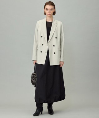 ICB L エステルメモリータフタ バルーンスカート ブラック系