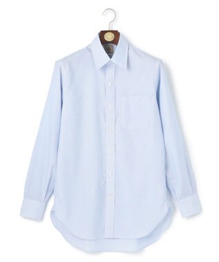 J.PRESS MEN 【Single Needle Tailoring / 形態安定】ブロードストライプ シャツ /レギュラー サックスブルー系1