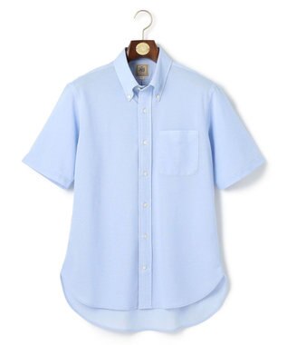 J.PRESS MEN 【夏に嬉しい高機能】カノコインレイパッチポケット シャツ/B.D. サックスブルー系