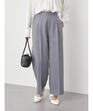 earth music&ecology ストレートパンツ Gray Mixture