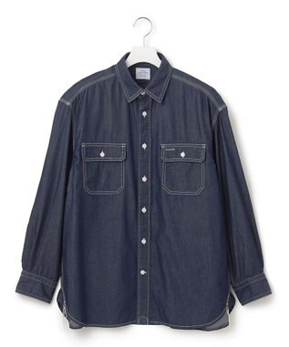 J.PRESS YORK STREET 【UNISEX】デニムワークシャツ ネイビー系
