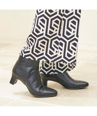 MODE ET JACOMO <D'ICI>ラウンドスクエアトゥショートブーツ