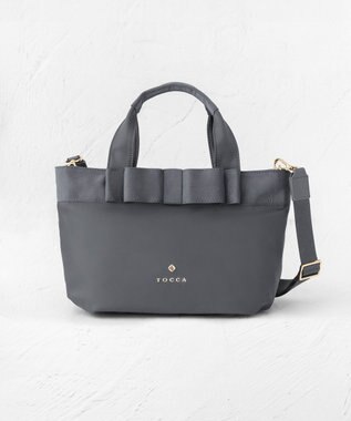 TOCCA 【大人百花掲載】RIBBON BRICK TOTE M トートバッグ M