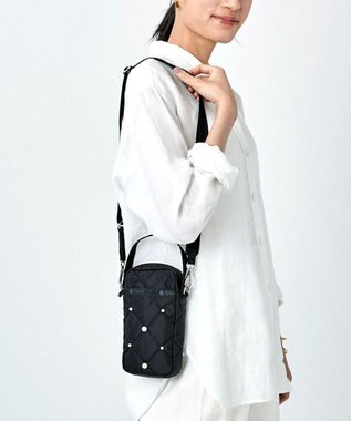 LeSportsac MINI PHONE W PEARLS/ブラックパール ブラックパール