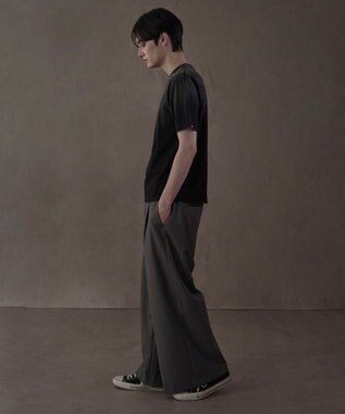 WEGO ピアス付きT（SS） スミクロ