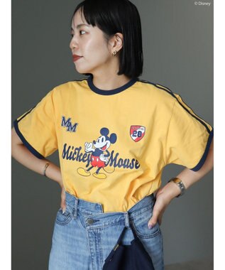 AMERICAN HOLIC ラインＴシャツ　Ｙｅｌｌｏｗ／Ｄｉｓｎｅｙ Yellow
