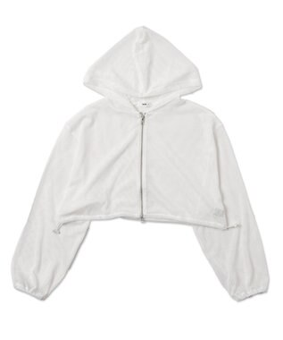 WEGO ダブルジップメッシュパーカー ホワイト