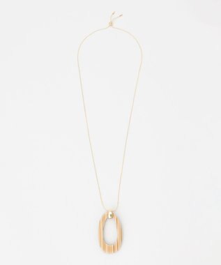 自由区 リバーシブルオーバール ネックレス ベージュ系(背面ブラック)