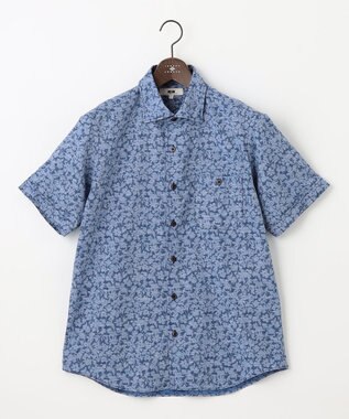 JOSEPH ABBOUD 【清涼感】テクスチャライズドライ フラワーエアリノ シャツ ネイビー系6