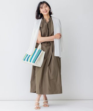 23区 ニットトートバッグ ベージュ系2