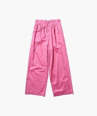 ATON MICRO COTTON SATIN | タックワイドパンツ