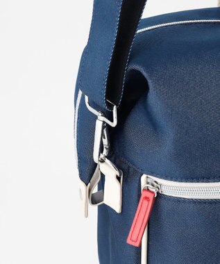 23区GOLF シューズ収納付【UNISEX】合皮×デニム調ボストンバッグ ネイビー系