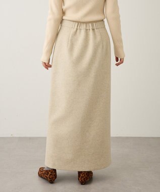 CRAFT STANDARD BOUTIQUE ラップ風Iラインスカート Light Beige