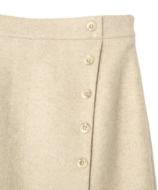CRAFT STANDARD BOUTIQUE ラップ風Iラインスカート Light Beige