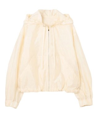 BEIGE， 【洗える・Precious 4月号掲載】GAURA / シアーパーカーブルゾン Meringue