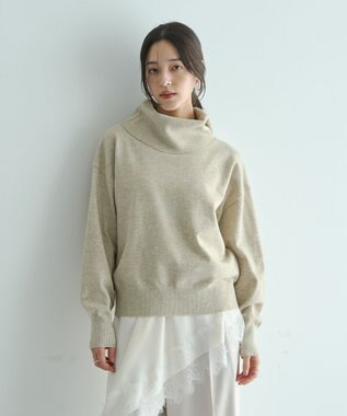 YECCA VECCA オフタートルネックニット Black