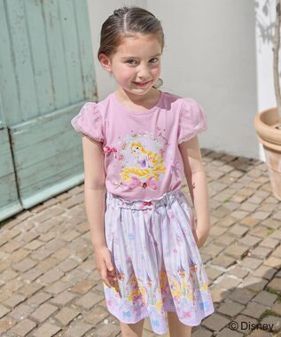 ANY KIDS 【ディズニープリンセス/フローズン】総柄 スカート ラベンダー<ラプンツェル>