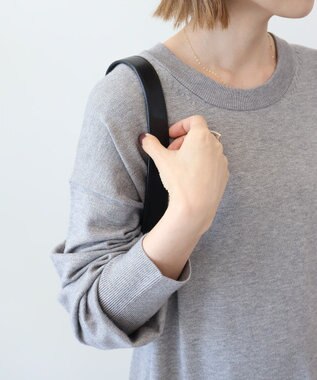 AMERICAN HOLIC バイパチボックスニットワンピース Gray Mixture