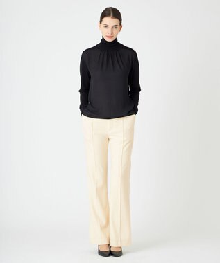 BEIGE， MAZARINE / スリムフレアパンツ Ecru